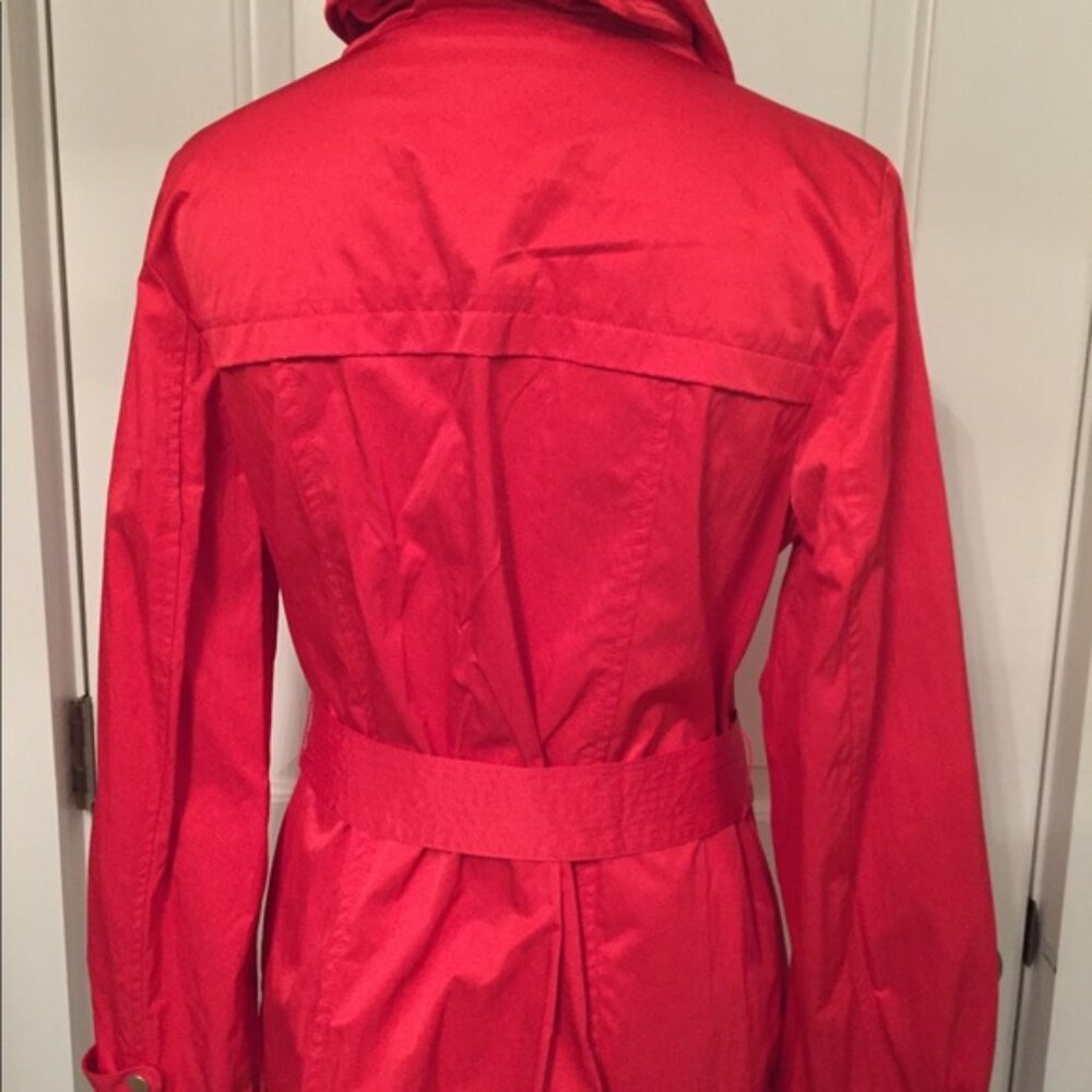 CHICO’S ZENERGY JACKET RED BELTED LIGHTWEIGHT COAT Size 0 S - Picture 6 of 8